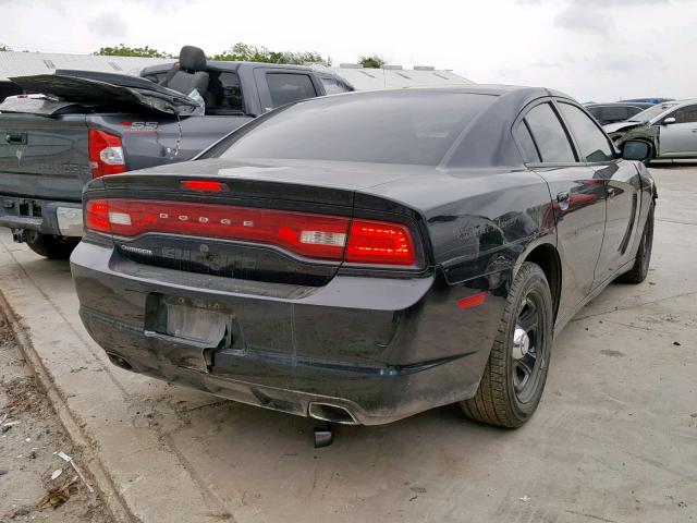 2C3CDXAT5DH627625 - 2013 DODGE CHARGER PO BLACK photo 4