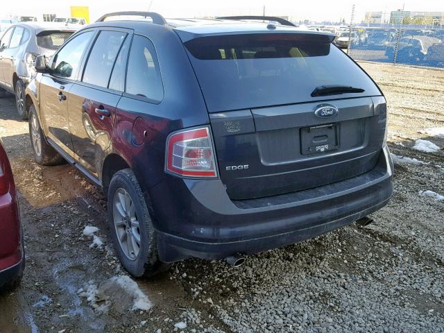 2FMDK38C67BA57495 - 2007 FORD EDGE SEL BLACK photo 3