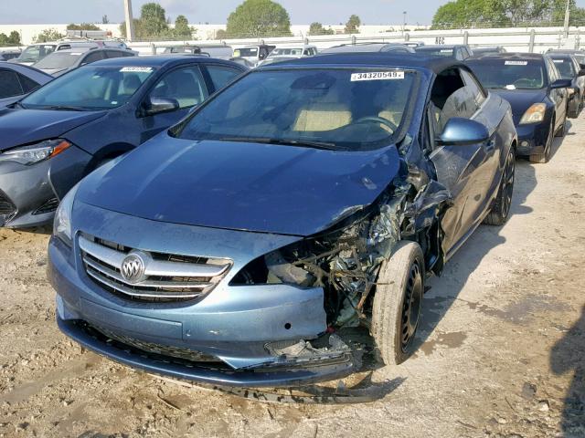 W04WT3N51GG028280 - 2016 BUICK CASCADA PR BLUE photo 2