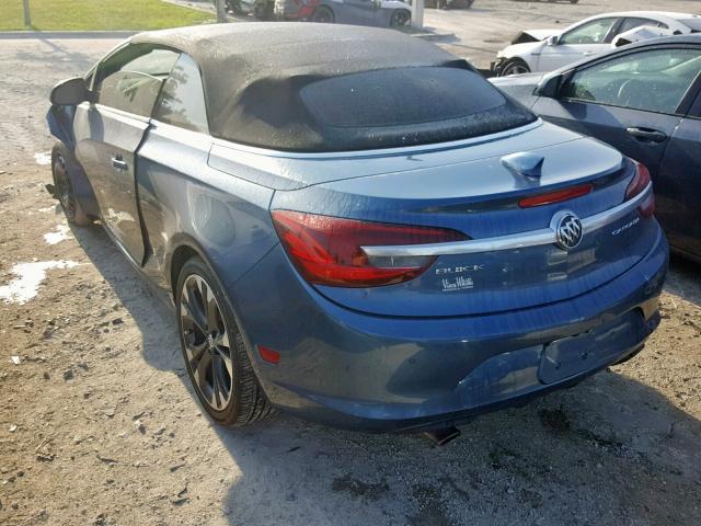 W04WT3N51GG028280 - 2016 BUICK CASCADA PR BLUE photo 3