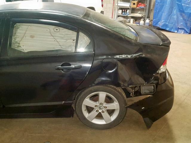 2HGFA1F68AH534435 - 2010 HONDA CIVIC LX-S BLACK photo 9