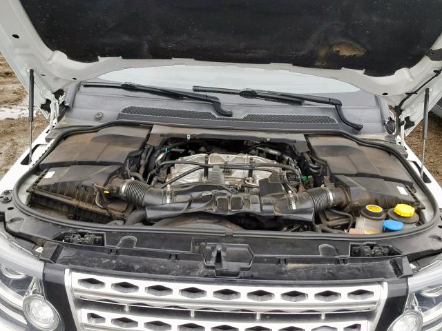 SALAK2V68EA721782 - 2014 LAND ROVER LR4 HSE LU WHITE photo 7