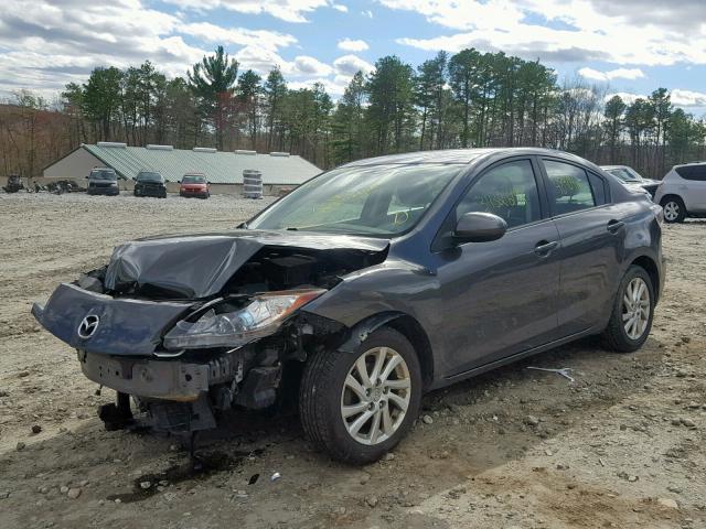 JM1BL1V86C1650681 - 2012 MAZDA 3 I GRAY photo 2