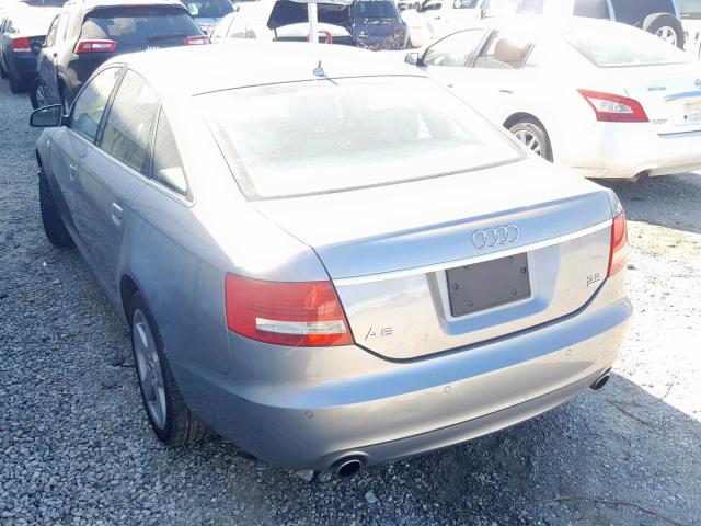 WAUDH74F08N111953 - 2008 AUDI A6 3.2 QUA GRAY photo 3