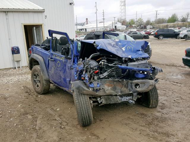 1C4GJXAG4KW509377 - 2019 JEEP WRANGLER S 蓝色 照片 1