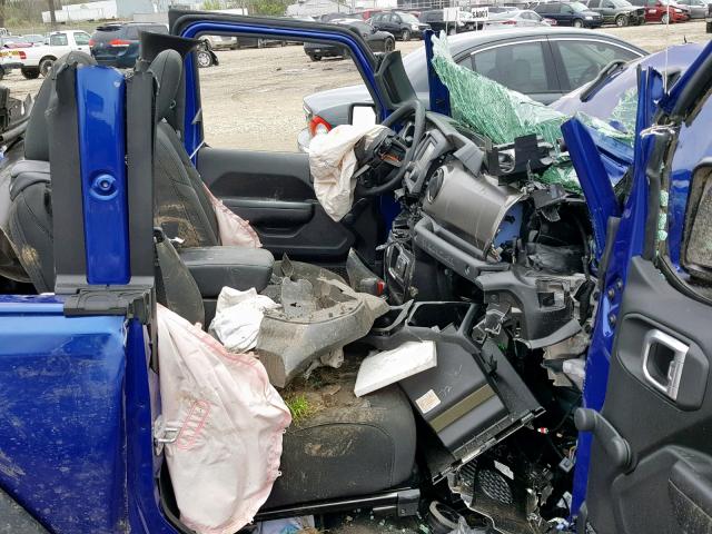 1C4GJXAG4KW509377 - 2019 JEEP WRANGLER S 蓝色 照片 5