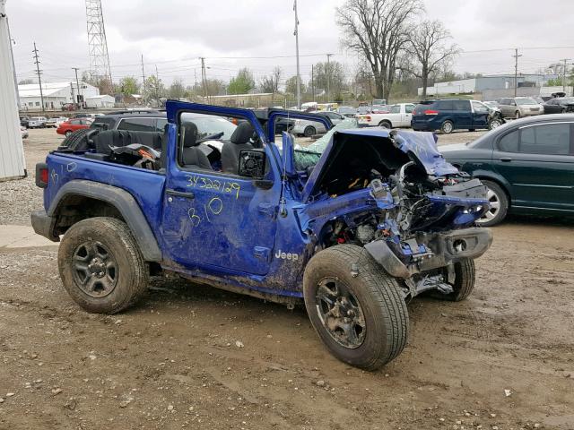 1C4GJXAG4KW509377 - 2019 JEEP WRANGLER S 蓝色 照片 9