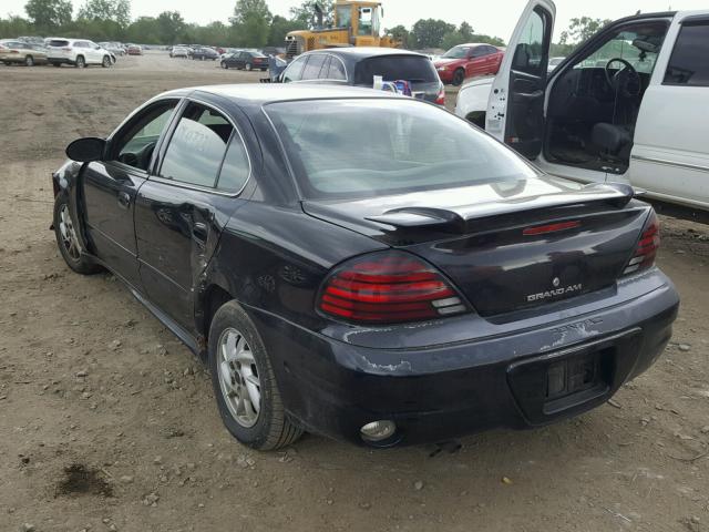 1G2NE52F44M678291 - 2004 PONTIAC GRAND AM S BLACK photo 3