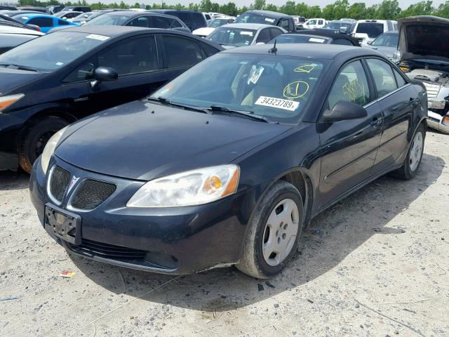 1G2ZF57B584258663 - 2008 PONTIAC G6 VALUE L BLACK photo 2