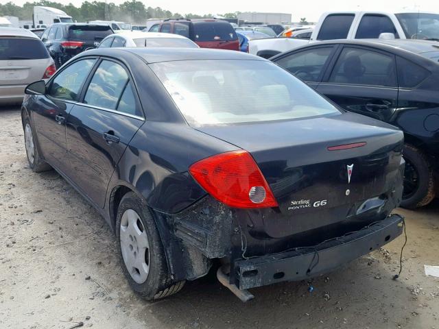 1G2ZF57B584258663 - 2008 PONTIAC G6 VALUE L BLACK photo 3