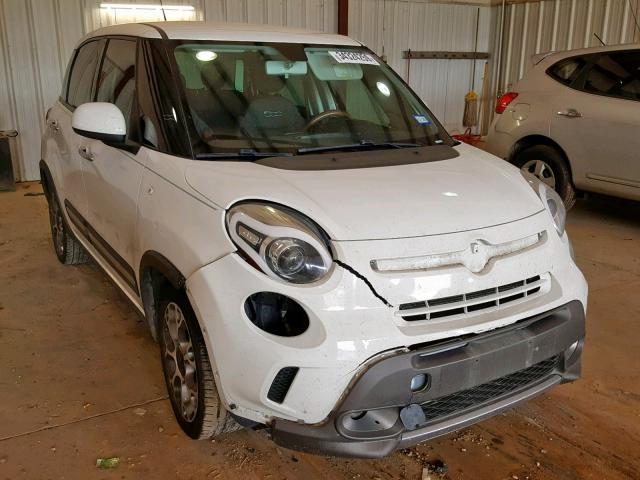 ZFBCFADH4EZ012661 - 2014 FIAT 500L TREKK WHITE photo 1