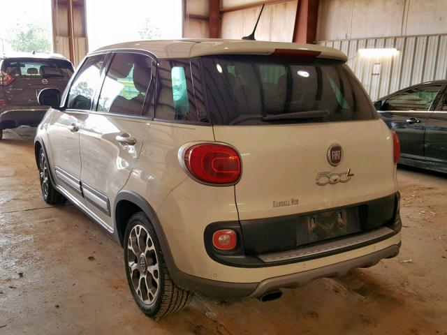 ZFBCFADH4EZ012661 - 2014 FIAT 500L TREKK WHITE photo 3