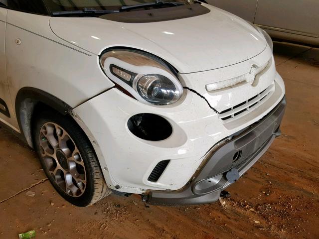 ZFBCFADH4EZ012661 - 2014 FIAT 500L TREKK WHITE photo 9