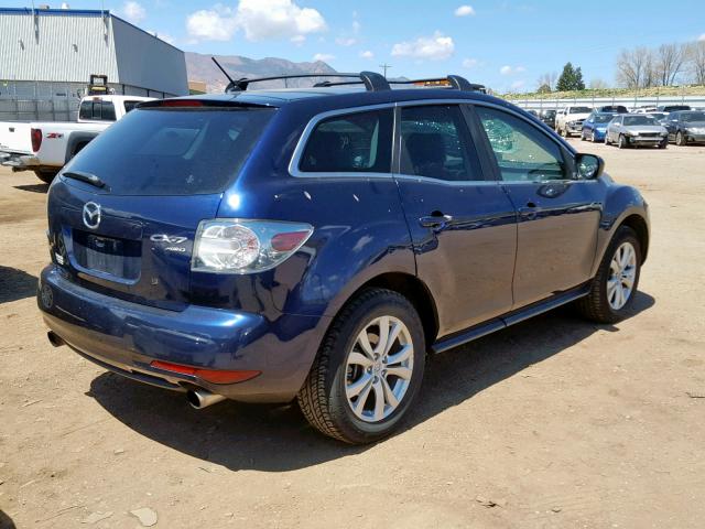 JM3ER4W35A0315423 - 2010 MAZDA CX-7 BLUE photo 4