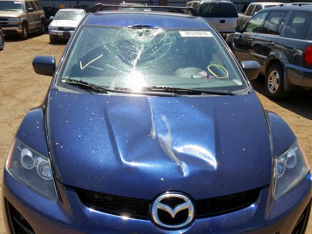 JM3ER4W35A0315423 - 2010 MAZDA CX-7 BLUE photo 9