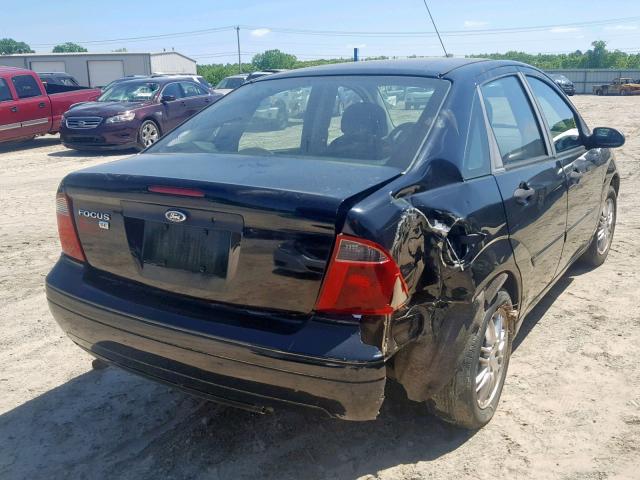 1FAFP34N97W255112 - 2007 FORD FOCUS ZX4 BLACK photo 4