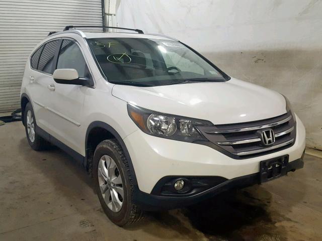 5J6RM4H76CL073102 - 2012 HONDA CR-V EXL WHITE photo 1