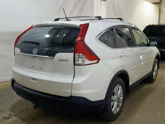 5J6RM4H76CL073102 - 2012 HONDA CR-V EXL WHITE photo 4