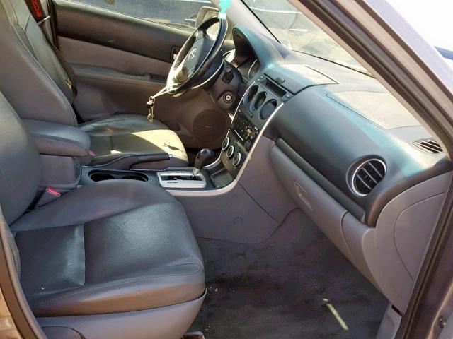 1YVHP80D965M16053 - 2006 MAZDA 6 GRAY photo 5