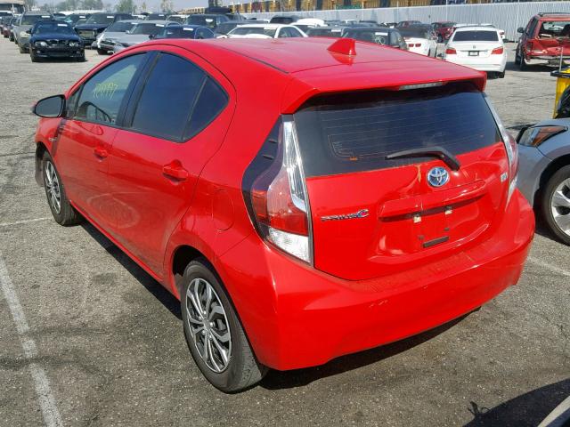 JTDKDTB38F1576864 - 2015 TOYOTA PRIUS C RED photo 3