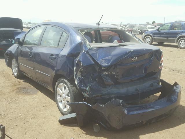 3N1AB61E48L665612 - 2008 NISSAN SENTRA 2.0 BLUE photo 3