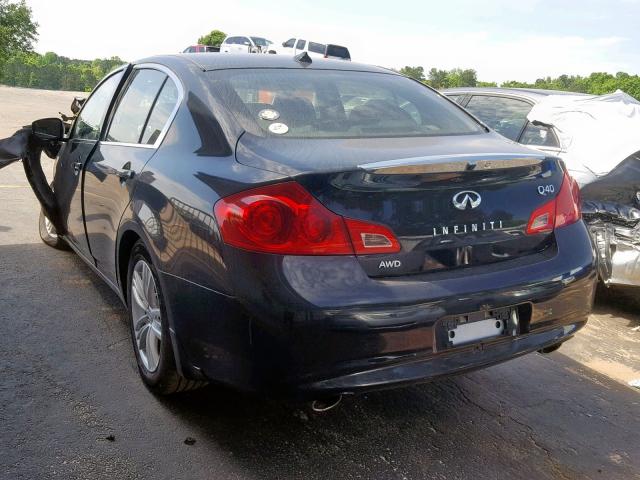 JN1CV6AR0FM524543 - 2015 INFINITI Q40 BLACK photo 3