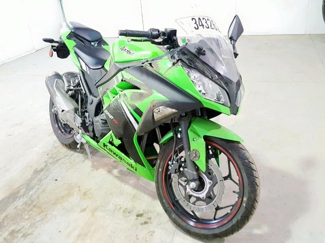 JKAEX8B15EA004577 - 2014 KAWASAKI EX300 B GREEN photo 1