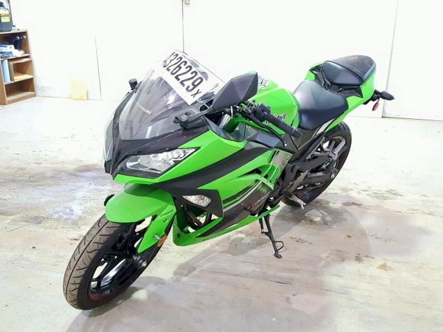 JKAEX8B15EA004577 - 2014 KAWASAKI EX300 B GREEN photo 2