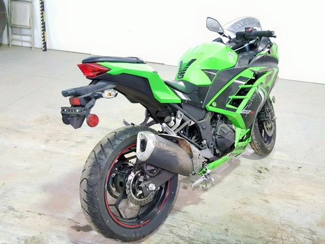 JKAEX8B15EA004577 - 2014 KAWASAKI EX300 B GREEN photo 4