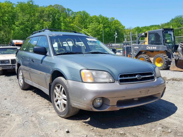 4S3BH6658Y7633582 - 2000 SUBARU LEGACY OUT GREEN photo 1