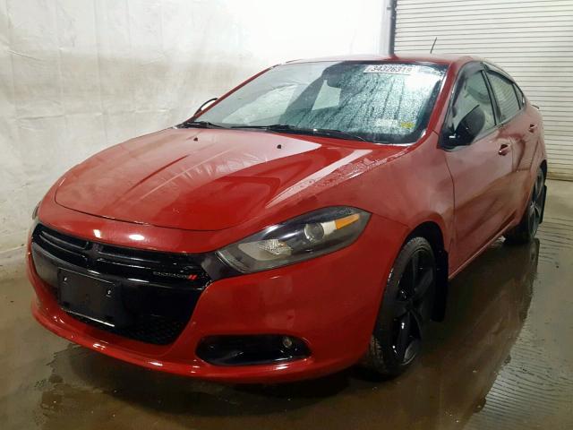 1C3CDFBB5FD403447 - 2015 DODGE DART SXT RED photo 2