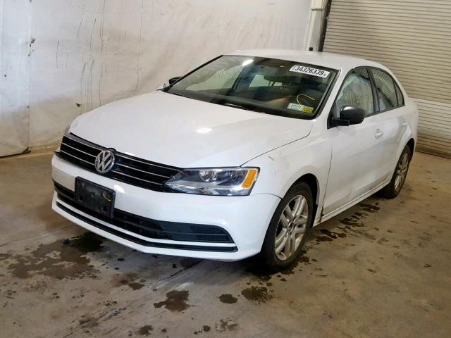 3VW1K7AJ9FM253352 - 2015 VOLKSWAGEN JETTA BASE WHITE photo 2