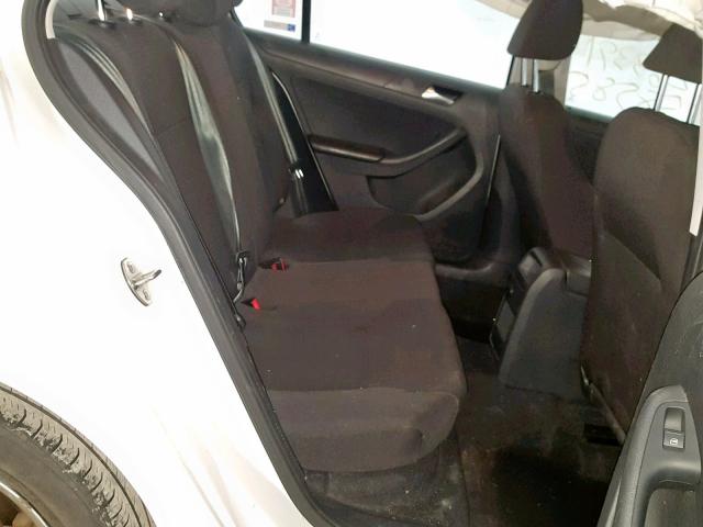 3VW1K7AJ9FM253352 - 2015 VOLKSWAGEN JETTA BASE WHITE photo 6