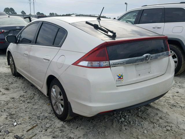 JHMZE2H78ES000439 - 2014 HONDA INSIGHT EX WHITE photo 3