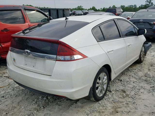 JHMZE2H78ES000439 - 2014 HONDA INSIGHT EX WHITE photo 4