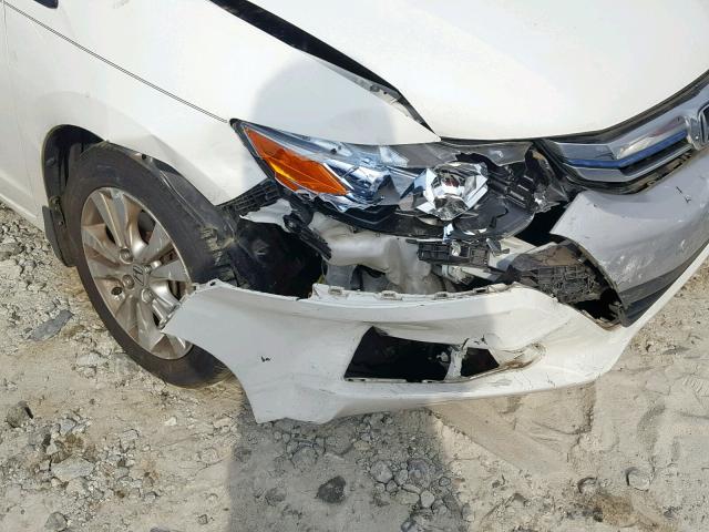 JHMZE2H78ES000439 - 2014 HONDA INSIGHT EX WHITE photo 9