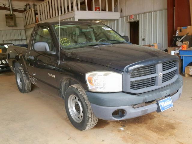 1D7HA16K58J198486 - 2008 DODGE RAM 1500 S BLACK photo 1