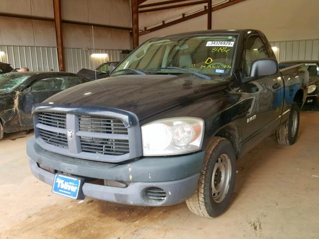 1D7HA16K58J198486 - 2008 DODGE RAM 1500 S BLACK photo 2