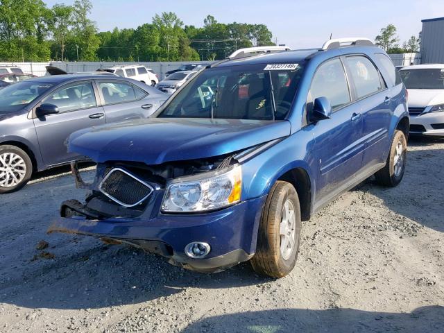 2CKDL43F686291339 - 2008 PONTIAC TORRENT BLUE photo 2