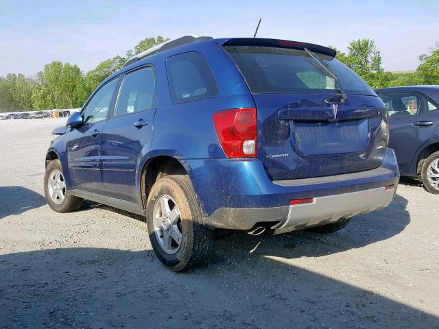 2CKDL43F686291339 - 2008 PONTIAC TORRENT BLUE photo 3