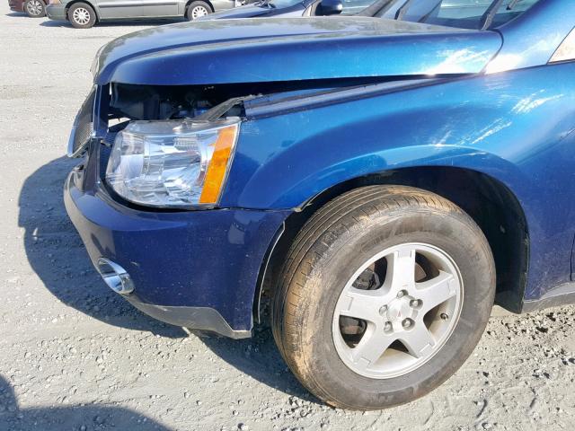 2CKDL43F686291339 - 2008 PONTIAC TORRENT BLUE photo 9