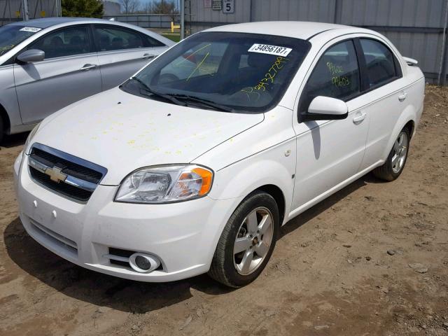 KL1TD56648B276666 - 2008 CHEVROLET AVEO BASE Ақ фото 2