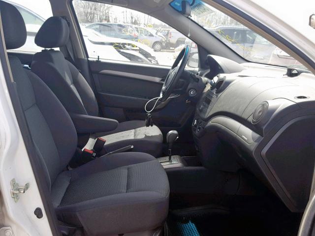 KL1TD56648B276666 - 2008 CHEVROLET AVEO BASE Ақ фото 5