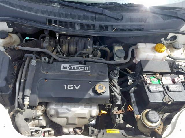 KL1TD56648B276666 - 2008 CHEVROLET AVEO BASE Ақ фото 7
