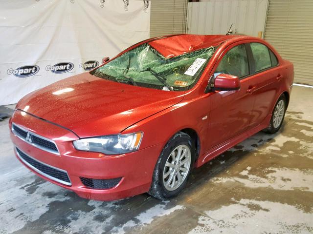 JA32V2FW0CU029348 - 2012 MITSUBISHI LANCER SE RED photo 2