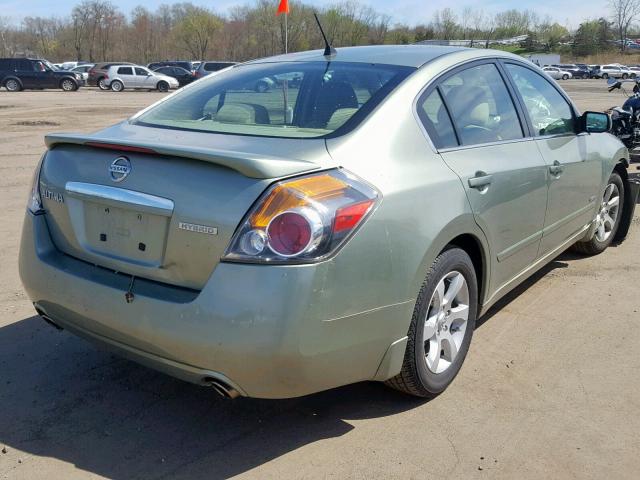 1N4CL21E87C217174 - 2007 NISSAN ALTIMA HYB GREEN photo 4