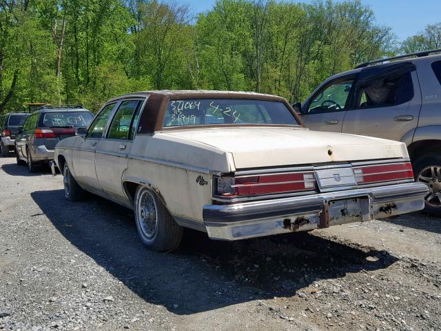 1G4AW69Y8DH509710 - 1983 BUICK ELECTRA PA WHITE photo 3