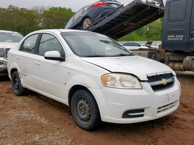 KL1TD566X7B135518 - 2007 CHEVROLET AVEO BASE Ақ фото 1