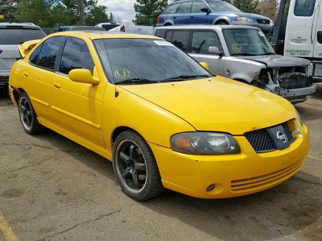 3N1AB51D74L734739 - 2004 NISSAN SENTRA SE- YELLOW photo 1