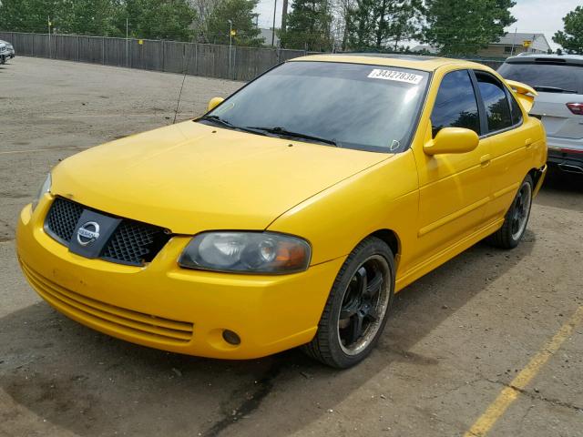 3N1AB51D74L734739 - 2004 NISSAN SENTRA SE- YELLOW photo 2